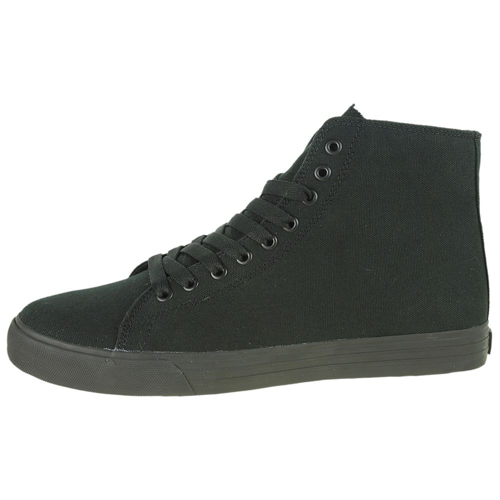 Baskets Montantes Supra Thunder High Noir Black Canvas Homme | TZB-28379501